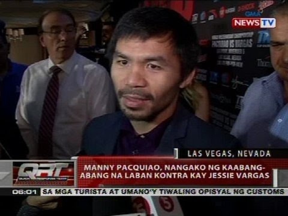 Manny Pacquiao, nangako ng kaabang-abang na laban kontra kay Jessie Vargas