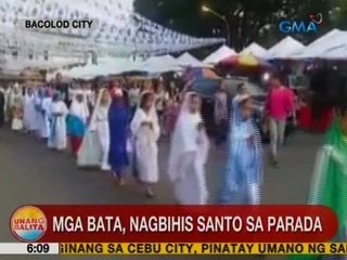 UB: Mga bata sa Bacolod City, nagbihis santo sa parada