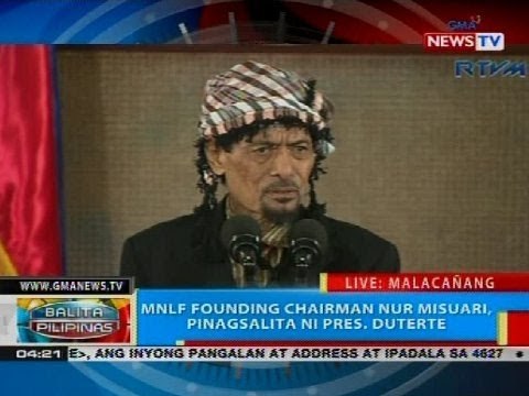 MNLF founding chairman Nur Misuari, pinagsalita ni Pres. Duterte