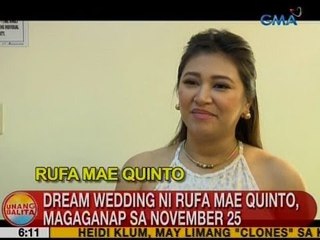UB: Dream wedding ni Rufa Mae Quinto, magaganap sa November 25