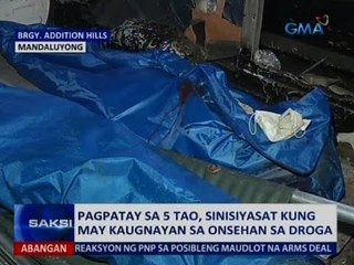 Saksi: Pagpatay sa 5 tao, sinisiyasat kung may kaugnayan sa onsehan sa droga