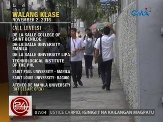 Video herunterladen: 24 Oras: Ilang paaralan at LGU, mas pinahaba ang Undas long weekend