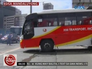 24 Oras: 3 pasahero, nasaktan nang maaksidente ang sinasakyang bus sa EDSA