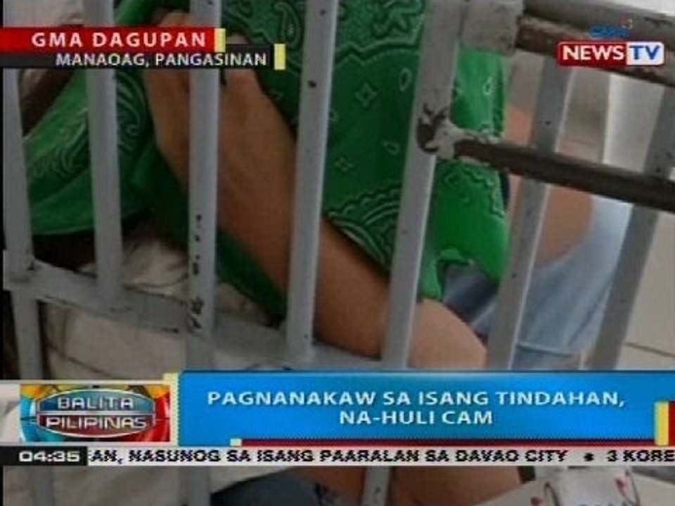 BP: Pagnanakaw sa isang tindahan, na-huli cam