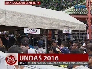 24 Oras: Mga bumisita sa Manila South Cemetery, umabot sa mahigit 100,000 tao