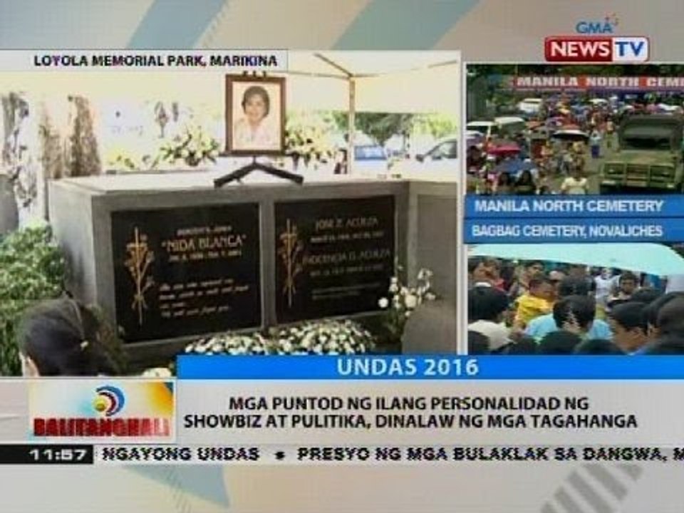 BT: Mga puntod ng ilang personalidad ng showbiz at pulitika, dinalaw ng mga tagahanga