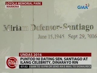 24 Oras: Puntod ng ni dating Sen. Santiago at ilang celebrity, dinarayo rin