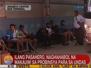 UB: Ilang pasahero, naghahabol na makauwi ng probinsya para sa Undas