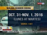 BT: Number coding, suspendido hanggang bukas