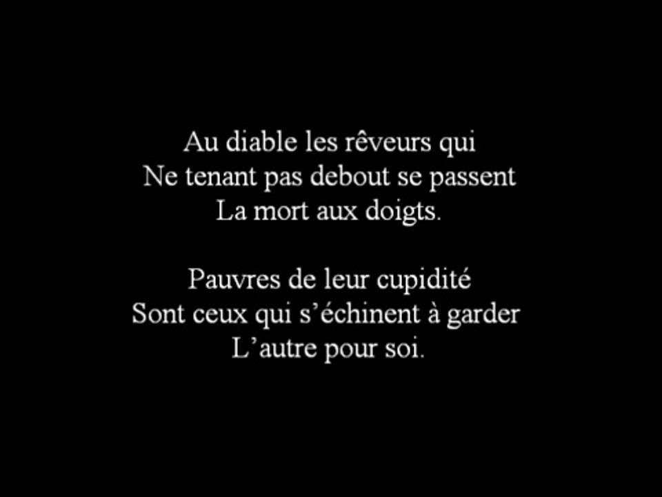 Damien Saez on meurt de toi