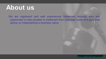 Australia trademark registration