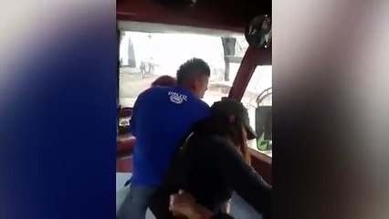 Wife and mistress fight over Romeo bus driver after they come face to face on his route-_FU45Vxjvpg