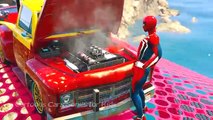 Spiderman saves McQueen! Lightning McQueen in Trouble! Cars Cartoon for Kids and Children