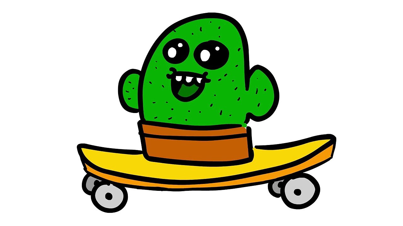 Cactus Su Uno Skateboard (Una Canzone Pungente)-gLR8Ha26NBQ