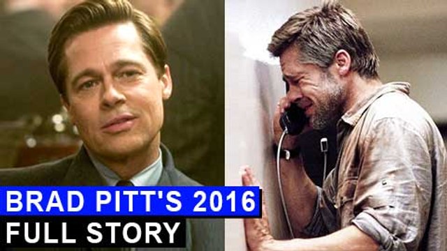 Brad Pitt's 2016 REVIEW Full Year Story Brangelina DIVORCE Allied
