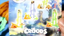 The Croods from McDonalds and Kinder Surprise Egg Toys Unboxing Video