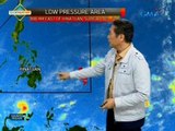 24 Oras: Binabantayang low pressure area, halos nasa labas na ng PAR