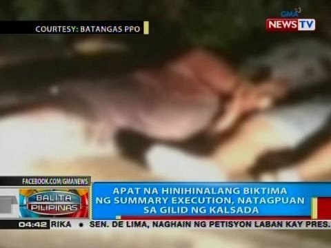 BP: Apat na hinihinalang biktima ng summary execution, natagpuan sa gilid ng kalsada