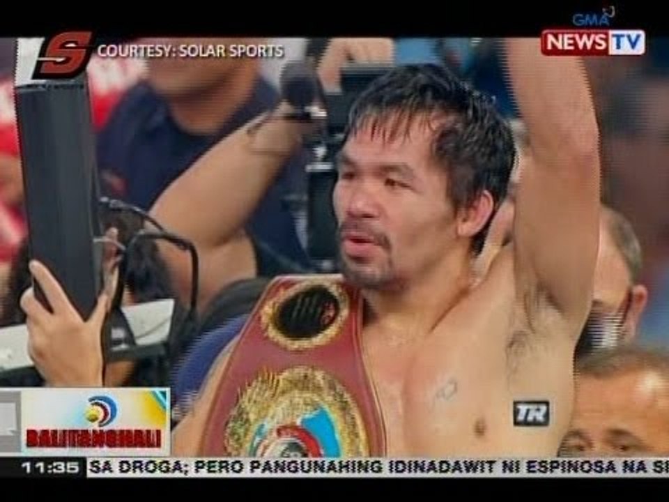 BT: Manny Pacquiao, pinaulanan si Jessie Vargas ng mga suntok