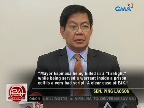 24 Oras: Mga Senador, nababahala sa pagkamatay ni Albuera Mayor Ronaldo Espinosa Sr. sa kulungan