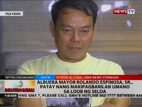 Albuera Mayor Rolando Espinosa, Sr., patay matapos umanong makipagbarilan sa loob ng selda