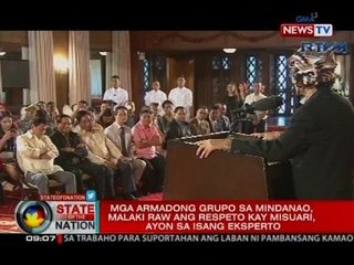 Mga armadong grupo sa Mindanao, malaki raw ang respeto kay Misuari, ayon sa 1 eksperto