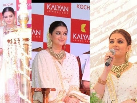 Aishwarya Rai Bachchan At Inauguration Of Kalyan Jewellery Store In Kochi