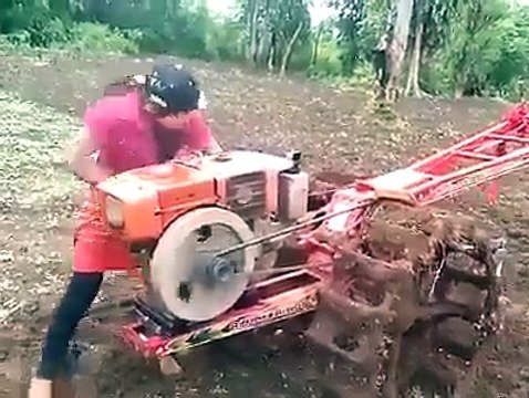 Mini tractor for small farmers - home made small tractor