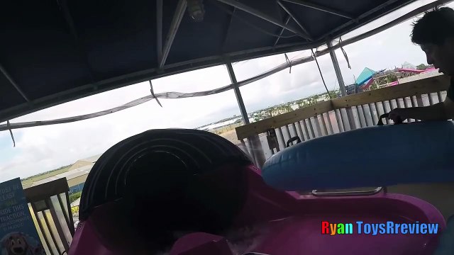 WATERPARK WAVE POOL Family Fun Outdoor Amusement Giant Waterslides Ryan ToysReview-PART3