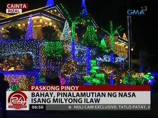 24 Oras: Bahay, pinalamutian ng nasa isang milyong ilaw