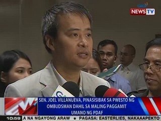 Tải video: Sen. Joel Villanueva, pinasisibak sa pwesto ng Ombudsman dahil sa maling paggamit umano ng PDAF