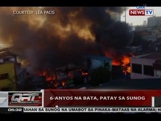 QRT: 6-anyos na bata, patay sa sunog