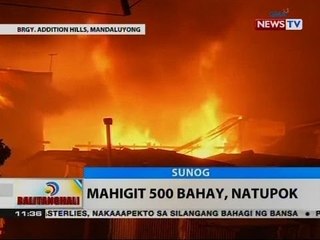 BT: Mahigit 500 bahay, natupok