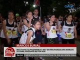 24 Oras: Mga tutol sa paghihimlay kay dating Pang. Marcos sa LNMB, nagdaos ng fun run