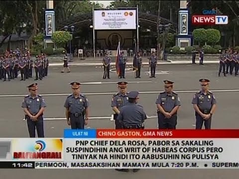 BT: PNP Chief Dela Rosa, pabor sa sakaling suspindihin ang writ of habeas corpus