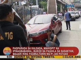 UB: Pagparada sa kalsada, mahigpit na ipinagbabawal