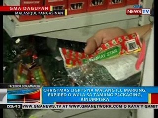 BP: Christmas lights na walang ICC marking, expired o wala sa tamang packaging, kinumpiska