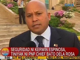 下载视频: UB: Seguridad ni Kerwin Espinosa, tiniyak ni PNP Chief Bato Dela Rosa