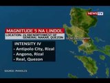 SONA: General Nakar, Quezon, niyaning ng magnitude 5 na lindol kaninang hapon
