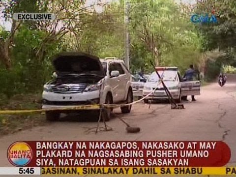 Bangkay na nakagapos, nakasako at may plakard na nagsasabing pusher siya, nagtagpuan sa Bulacan