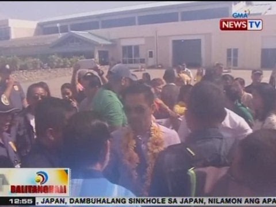 BT: WBO Welterweight Champion Manny Pacquiao, mainit na sinalubong sa GenSan