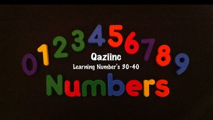 Learn to Count, Learning Numbers 1-100 Part 3- 30-40