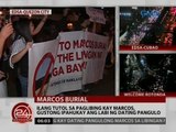 Ilang tutol sa paglibing kay Marcos, gustong ipahukay ang labi ng dating Pangulo