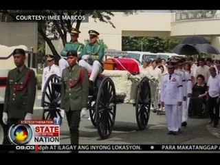 SONA: Labi ni dating Pres. Marcos, ibinyahe patungong Taguig sakay ng helicopter