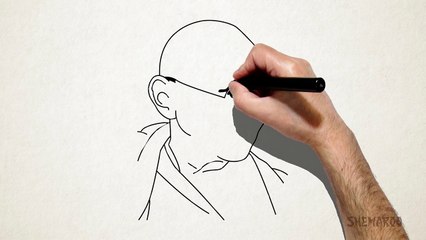 Easy Mahatma Gandhi Drawing for Kids   Kids Learning Video   Shemaroo Kids