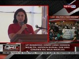 VP Robredo: Hindi lang hidden wealth, hidden burial din ang ginawa ng mga Marcos