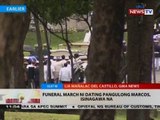 BT: Funeral march ni dating Pangulong Marcos, isinagawa na