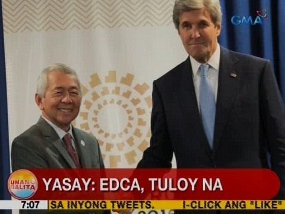 UB: Yasay: EDCA, tuloy na