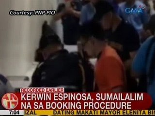 UB: Kerwin Espinosa, sumailalim na sa booking procedure