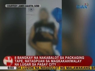 UB: 8 bangkay na nakabalot sa packaging tape, natagpuan sa magkakahiwalay na lugar sa Pasay